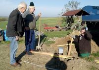 Horst Fichtmüller auf der Baustelle