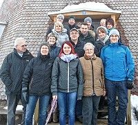 Erste Besucher im Jahr 2017 an der Mühle Greiffenberg