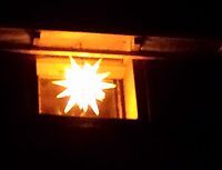 Weihnachtsstern in der Mühle Greiffenberg