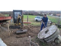 weitere Arbeiten am Mühlenhügel in Greiffenberg