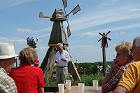 Horst Fichtmüller eröffnet den Deutschen Mühlentag 2008.