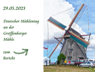 Greiffenberger Mühle - Flügel mit Wimpeln